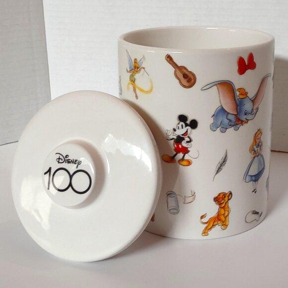 Disney 100 Years of Magic 100th Multi Character Ceramic Canister 2001 - Picture 1 of 7